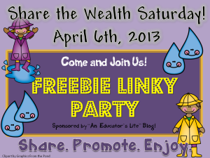 Share the Wealth-April 6th- Freebie Linky